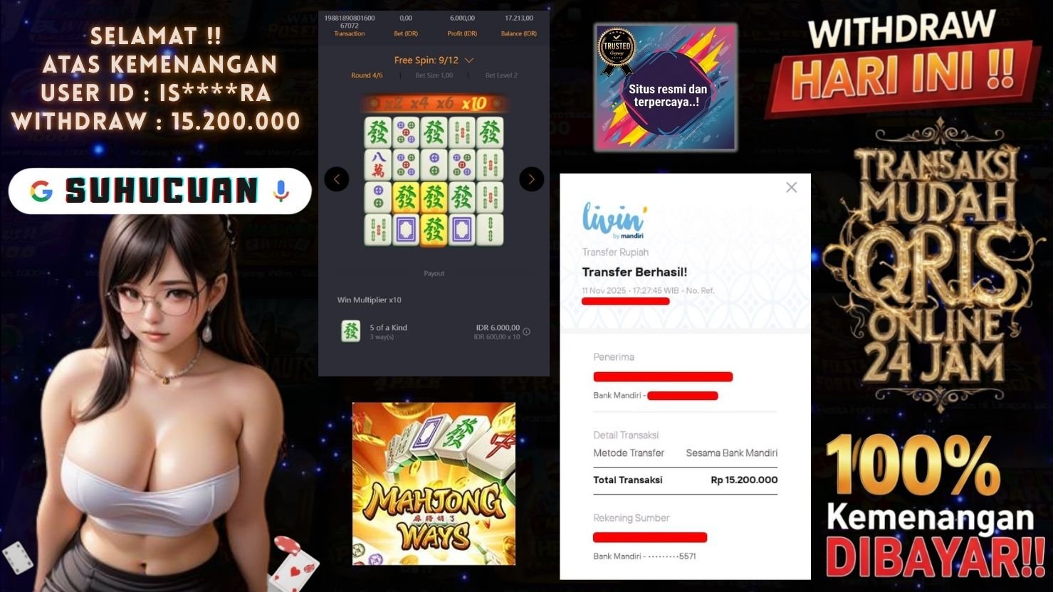 SUHUCUAN JACKPOT SLOT MAHJONG WAYS